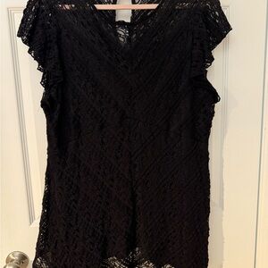 Torrid Black Lace Blouse